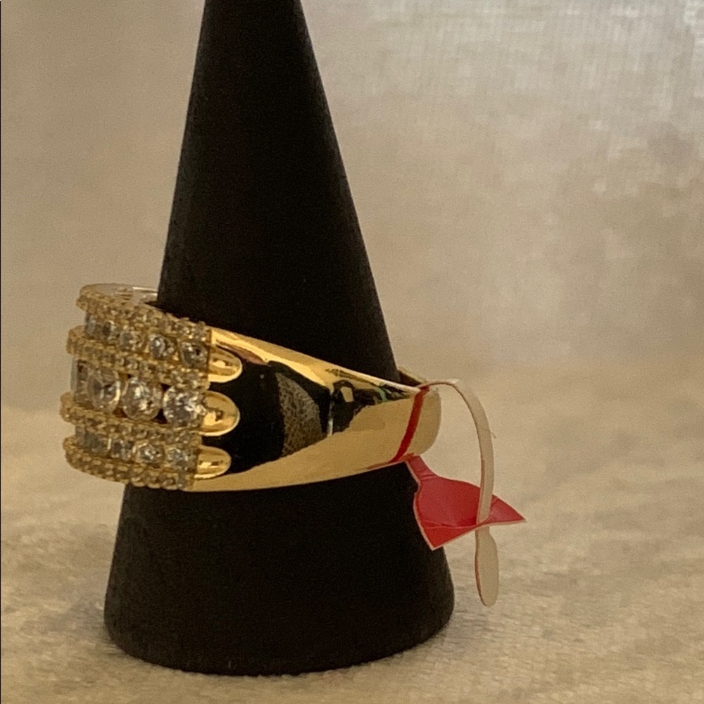 Elegant 14K Gold Plated Women's Ring size 10 - Picture 5 of 7